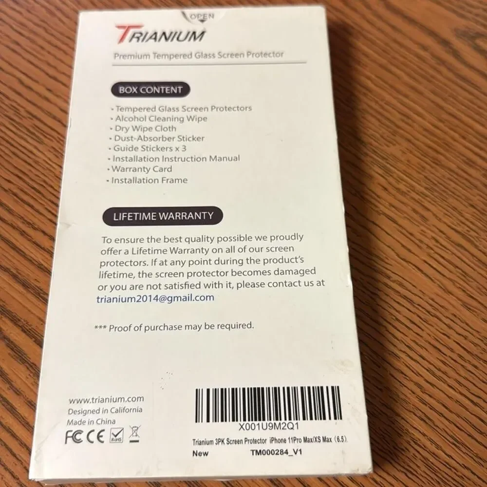 Trianium (3 Pack)Glass Screen Protector For Apple iPhone 11 Pro Max iPhoneXS Max